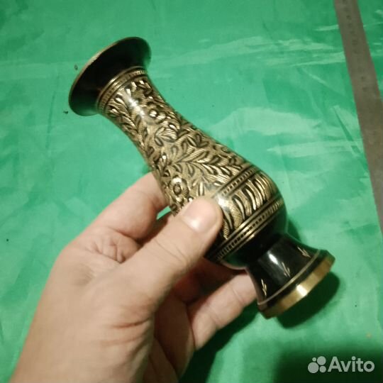 Ваза винтаж латунь