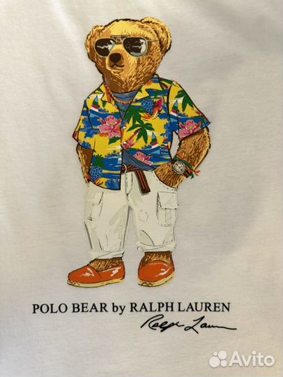 Футболка Polo Bear Ralph Lauren. Размер 4 и 8. NEW