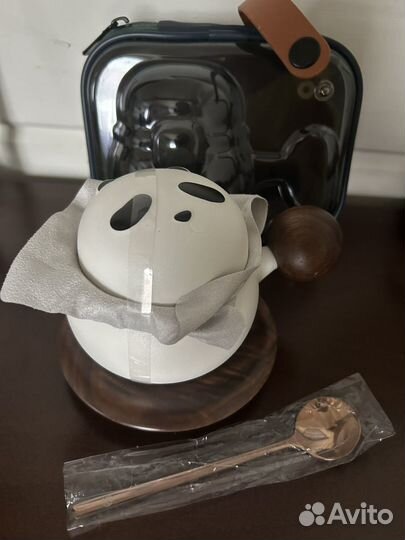 Чашка новая панда в чехле