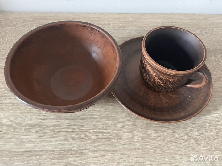 Комплект глинянной посуды