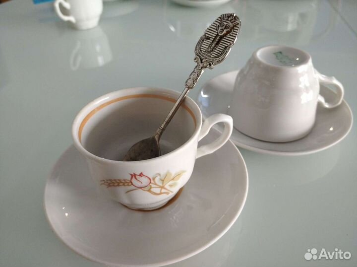 Кофейная пара Фарфор СССР Добрушский фарфор