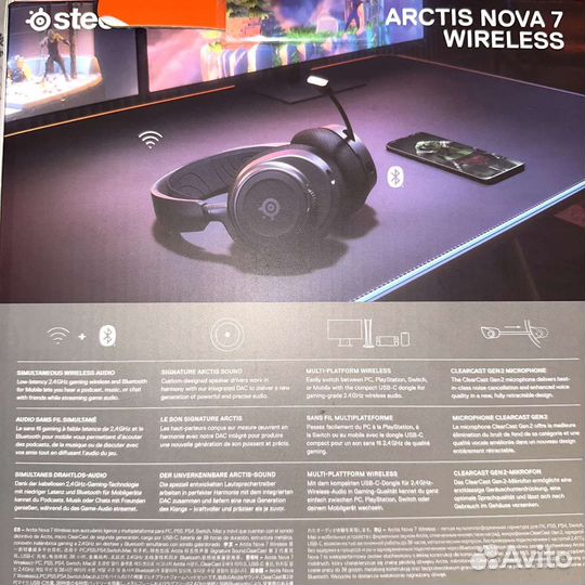 Игровые наушники SteelSeries Arctis Nova7 Wireless