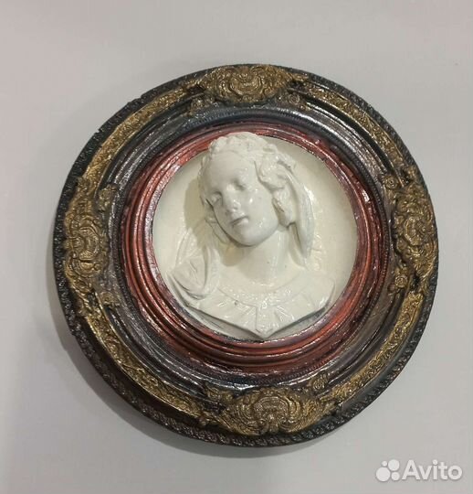 Ангел панно из гипса