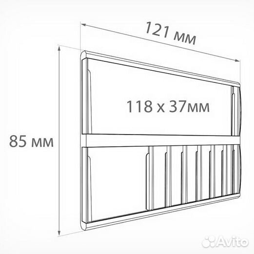 Кассета цен PC digit-A7, черные блокноты regular