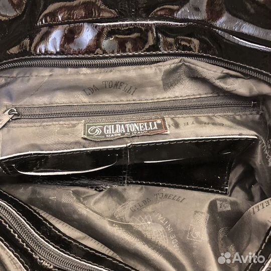 Сумка женская нат.кожа-лак,Gilda Tonelli, Италия