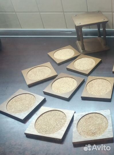 Подставка под стаканы Дерево Пробка Подарок