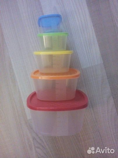 Набор контейнеров 5шт новый