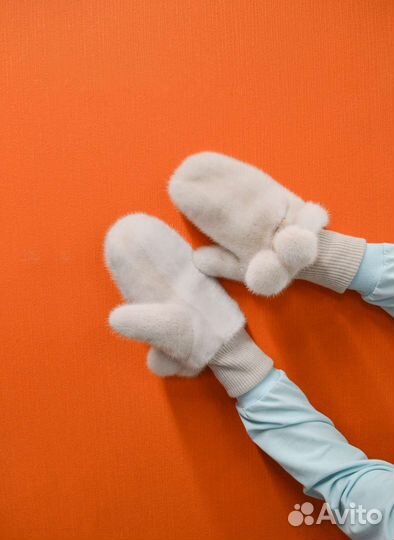 Норковые варежки