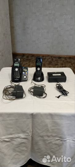 Радиотелефон panasonic с двумя трубками