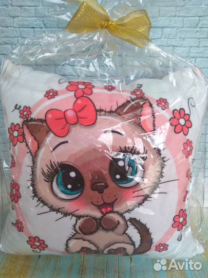 Подушка плюшевая 35*35