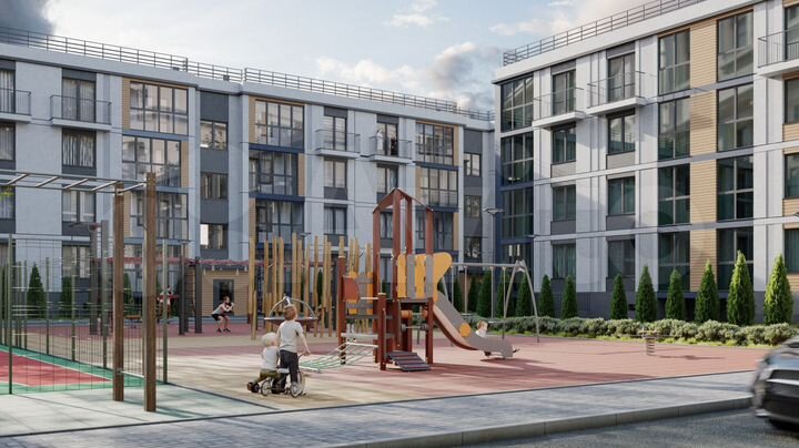 2-к. квартира, 58,6 м², 2/4 эт.