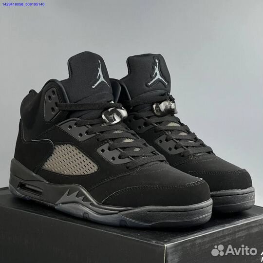 Кроссовки Nike Jordan 5 Black Cat (Арт.32027)