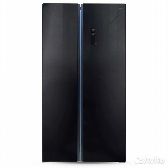 Холодильник Ginzzu NFK-605 Black glass Новый