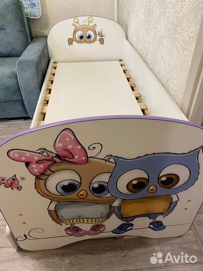 Детская кровать от 3 лет с бортиками