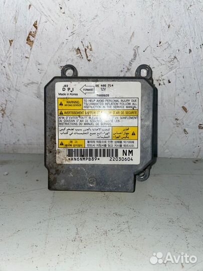 Блок управления SRS Chevrolet Lacetti седан F14D3