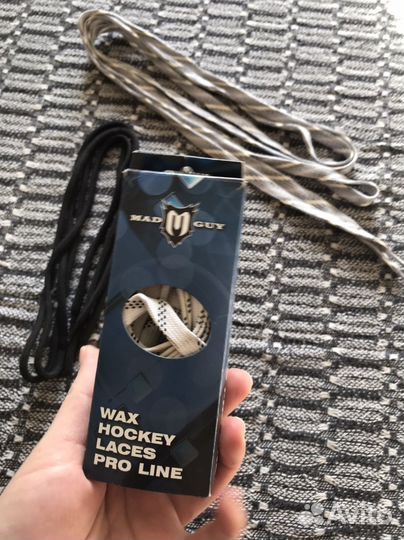 Шнурки хоккейные mad guy новые