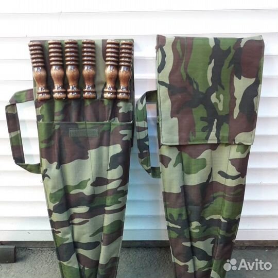 Подарочный набор шампуров гофра + мангал