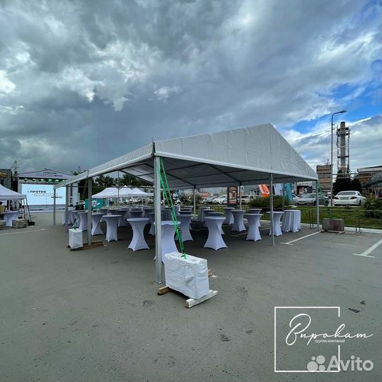 Аренда двухскатных шатров в Новосибирске