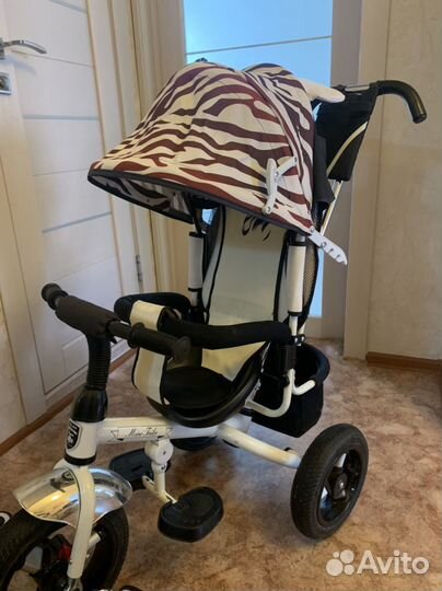 Детский велосипед трехколесный с ручкой