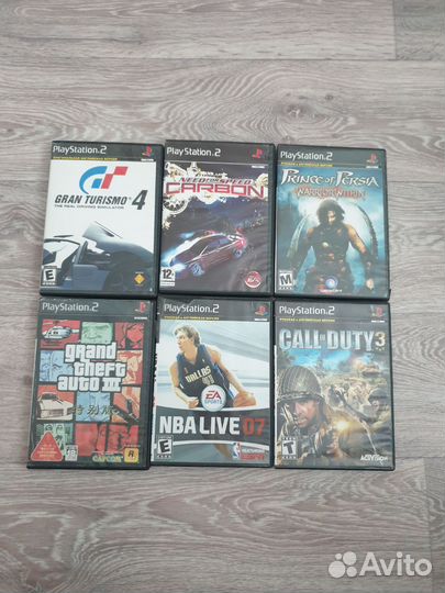 Диски на PlayStation 2