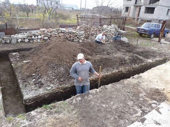 Фундамент. Ленточный Фундамент. Плита