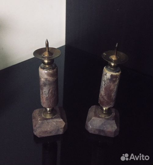 Подсвечники из яшмы