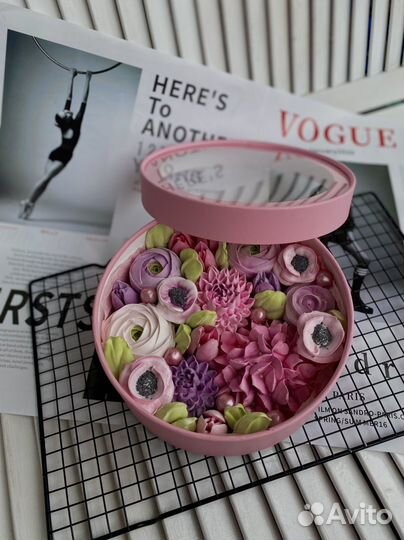 Букет из зефирных цветов