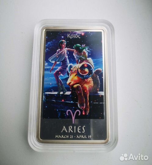 Монета гороскоп Ниуэ 2 доллара 2012 г. Овен