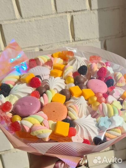 Сладкий букет из зефира