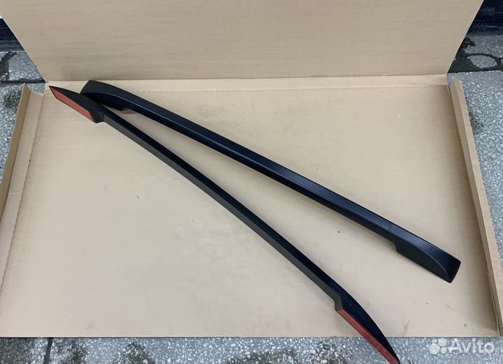 Черные рейлинги на крышу Ford Ranger T6 T7