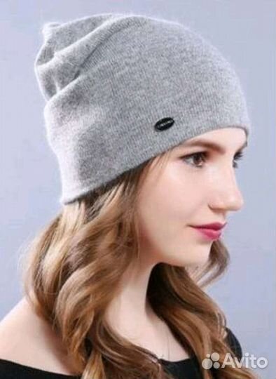 Женская шапка бини зима