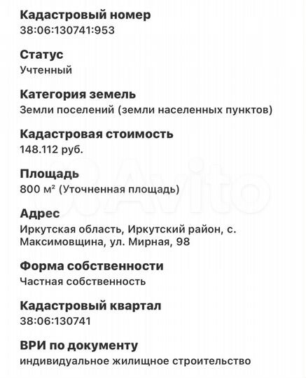 Участок 8 сот. (ИЖС)