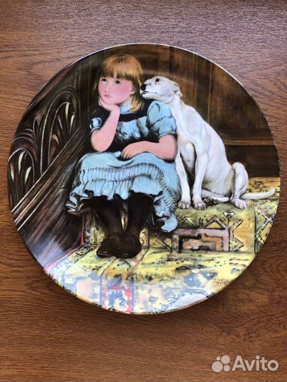 Фарфор. Тарелка настенная. Номер