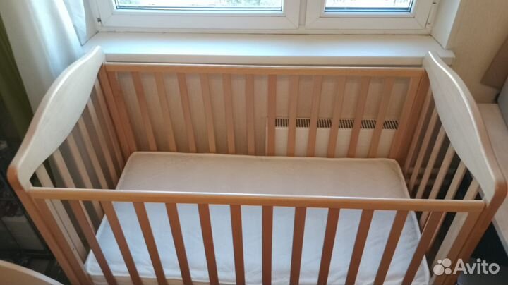 Детская кроватка erbesi (Италия) с матрасом