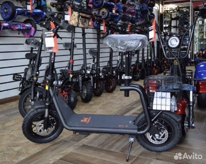 Электросамокат Кугоо + Корзина