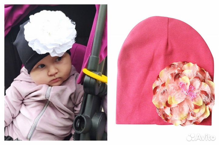 Брендовая шапка для маленьких девочек Partisig,х/б