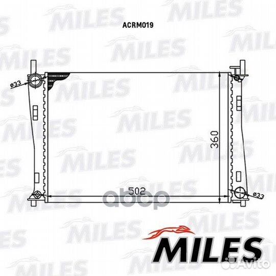 Радиатор (механическая сборка) ford fiesta/fusi