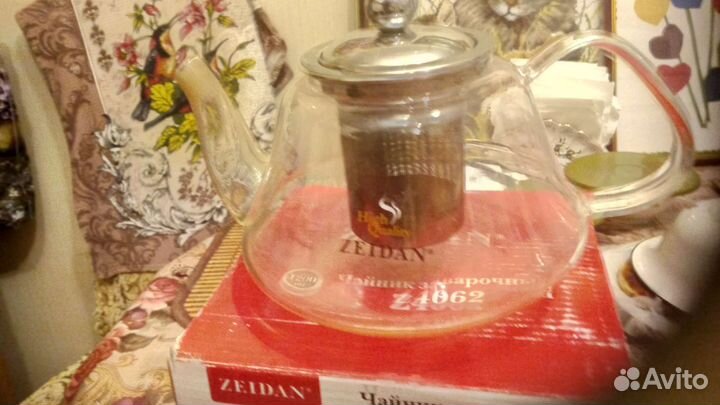 Стеклянный заварочный чайник