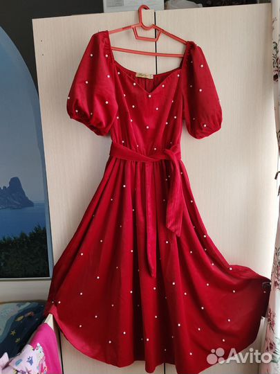 Бархатное платье 46 48