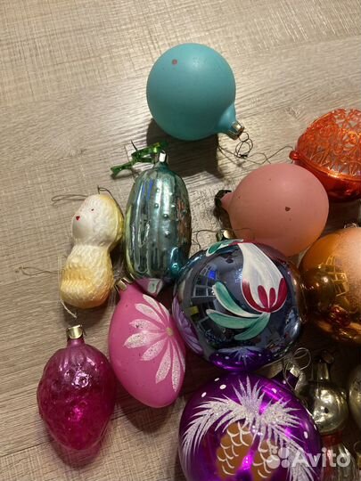Советские елочные игрушки одним лотом