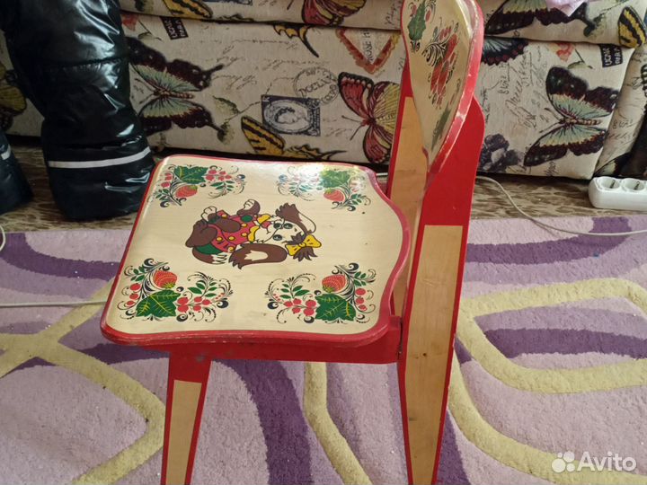 Стул детский с художественной росписью