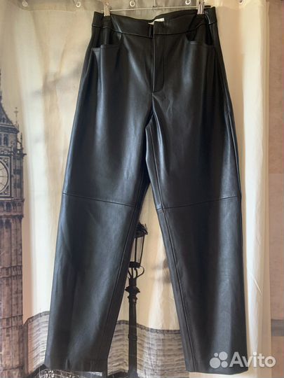 Кожаные брюки mango