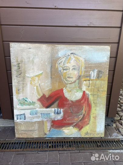 Картина холст масло 2 шт