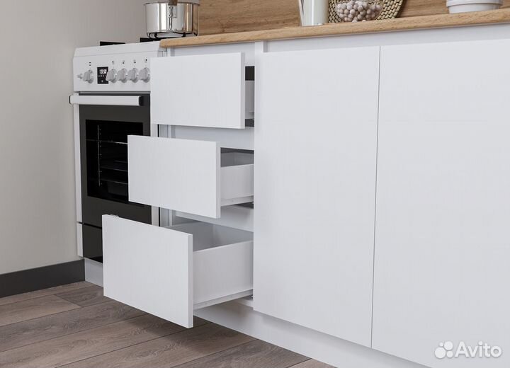 Кухня Мори 2,0м белая