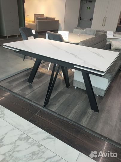 Стол из керамогранита 140х80 раскладной