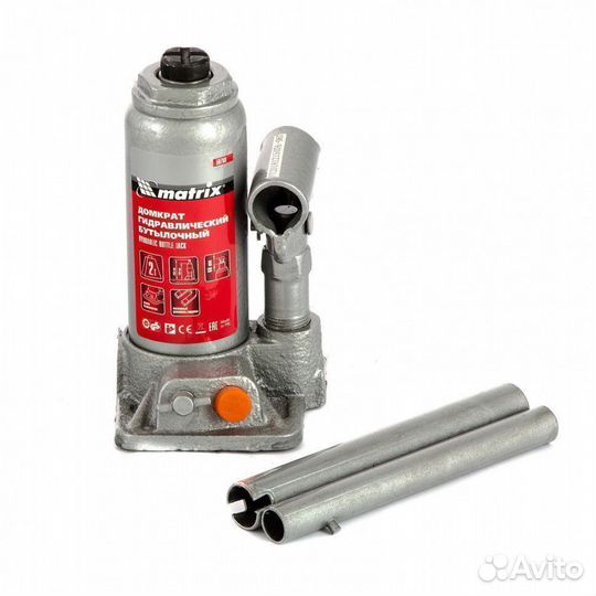 Домкрат Matrix бутылочный, 2 т, 158-308 мм