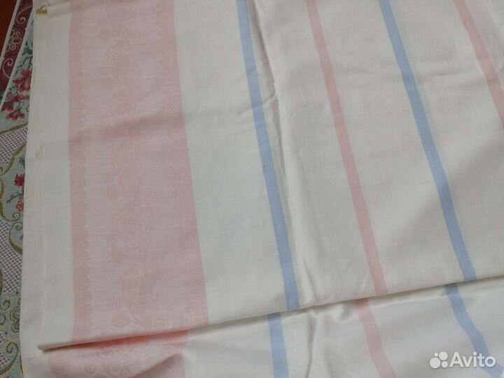 Ткань льняная СССР на простыни, скатерть