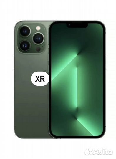 iPhone Xr 128gb в корпусе 13 pro зеленый