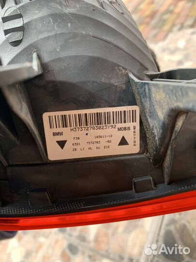 Фонарь задний левый в крыло bmw f30