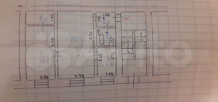 2-к. квартира, 37,6 м², 1/2 эт.
